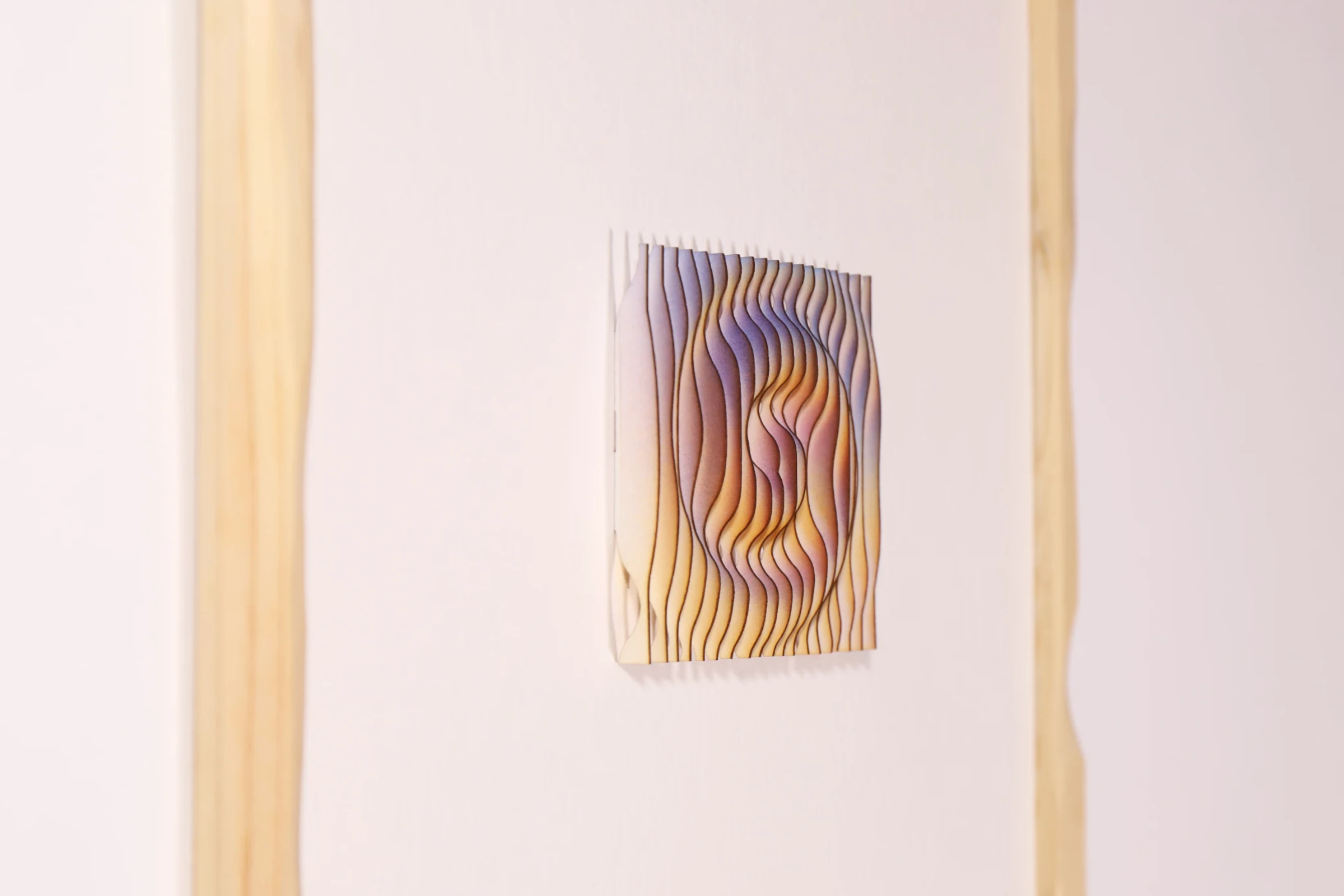 Exploration in Slices 1, a sculptural paper artwork