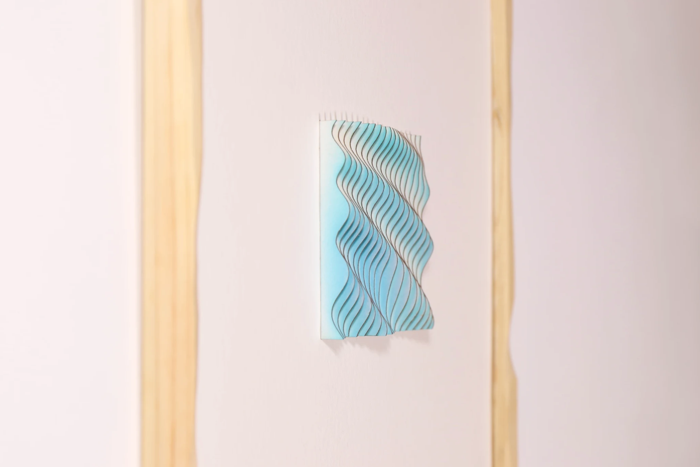 Exploration in Slices 2, a sculptural paper artwork