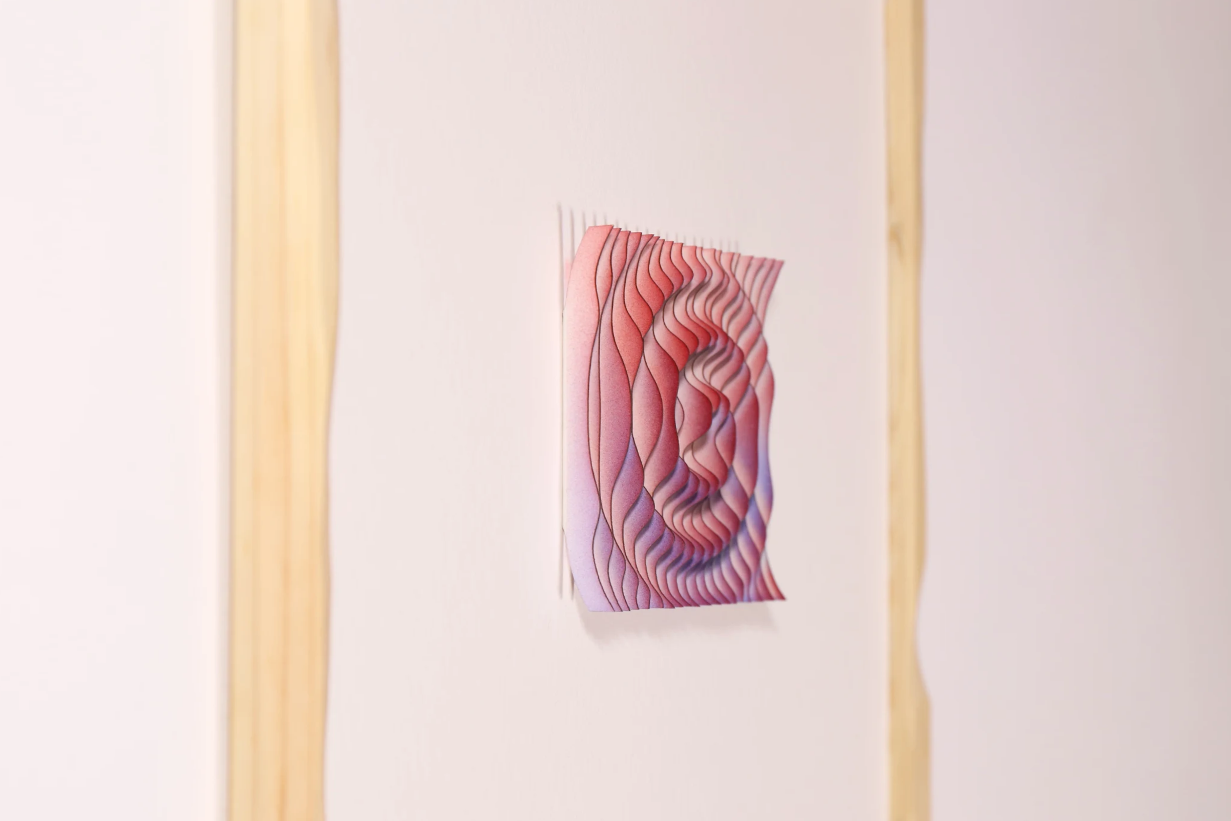 Exploration in Slices 3, a sculptural paper artwork
