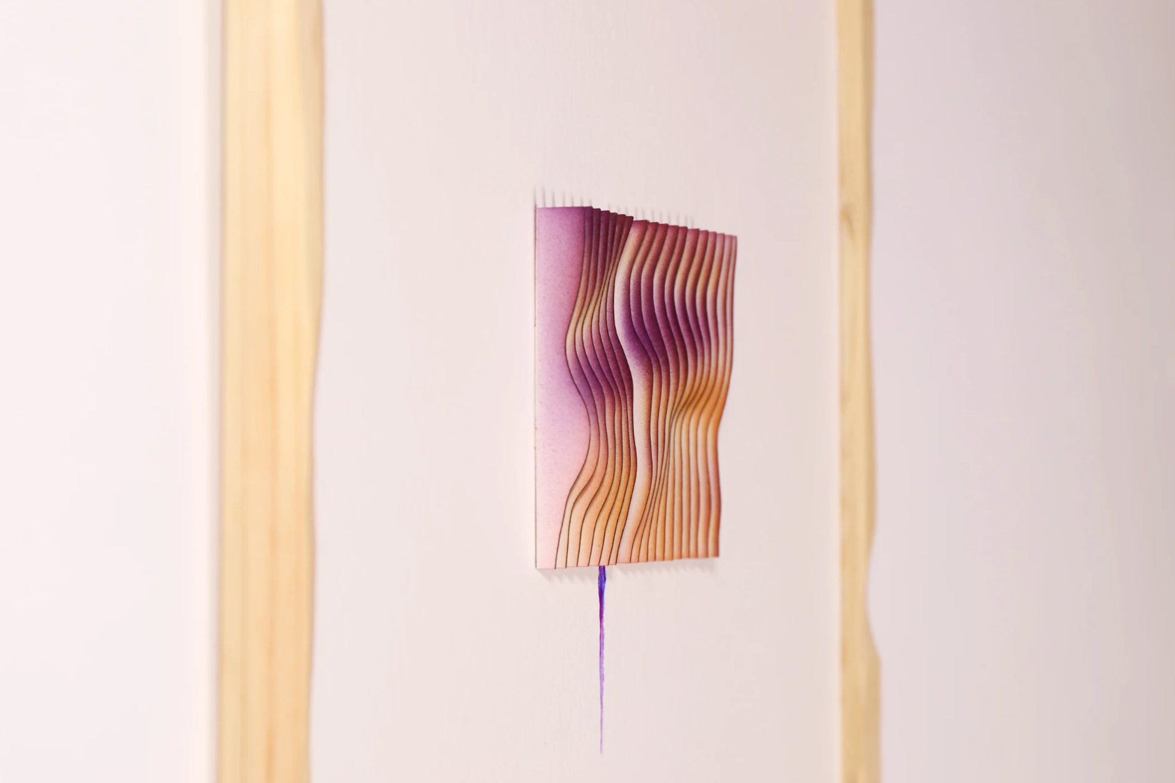 Exploration in Slices 4, a sculptural paper artwork