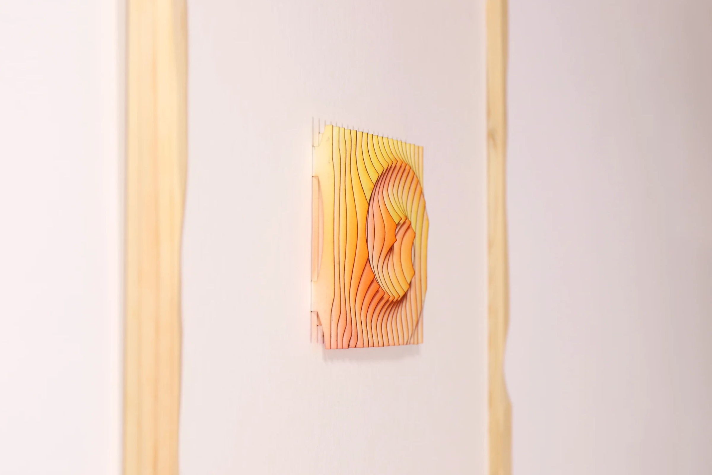 Exploration in Slices 5, a sculptural paper artwork