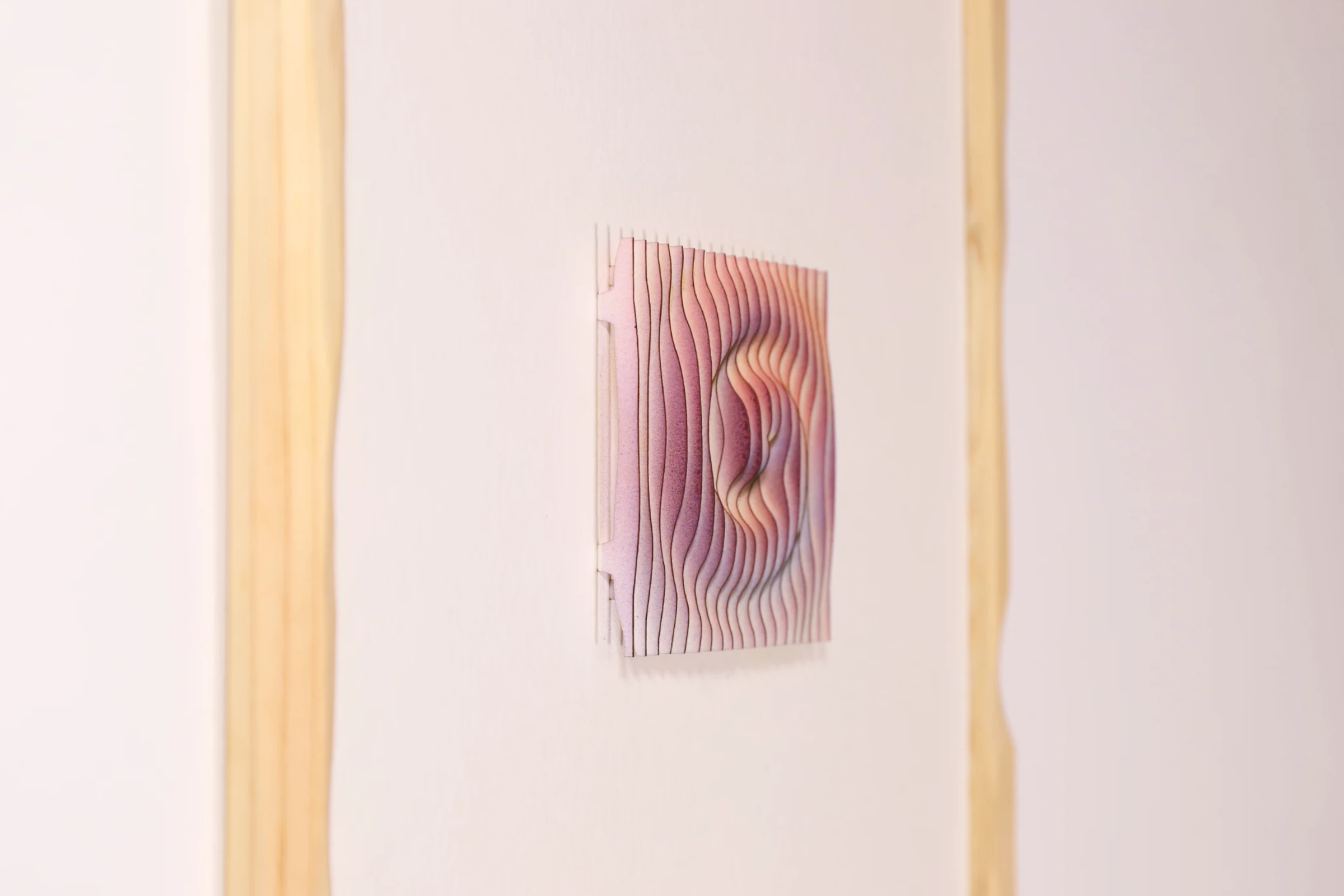 Exploration in Slices 6, a sculptural paper artwork