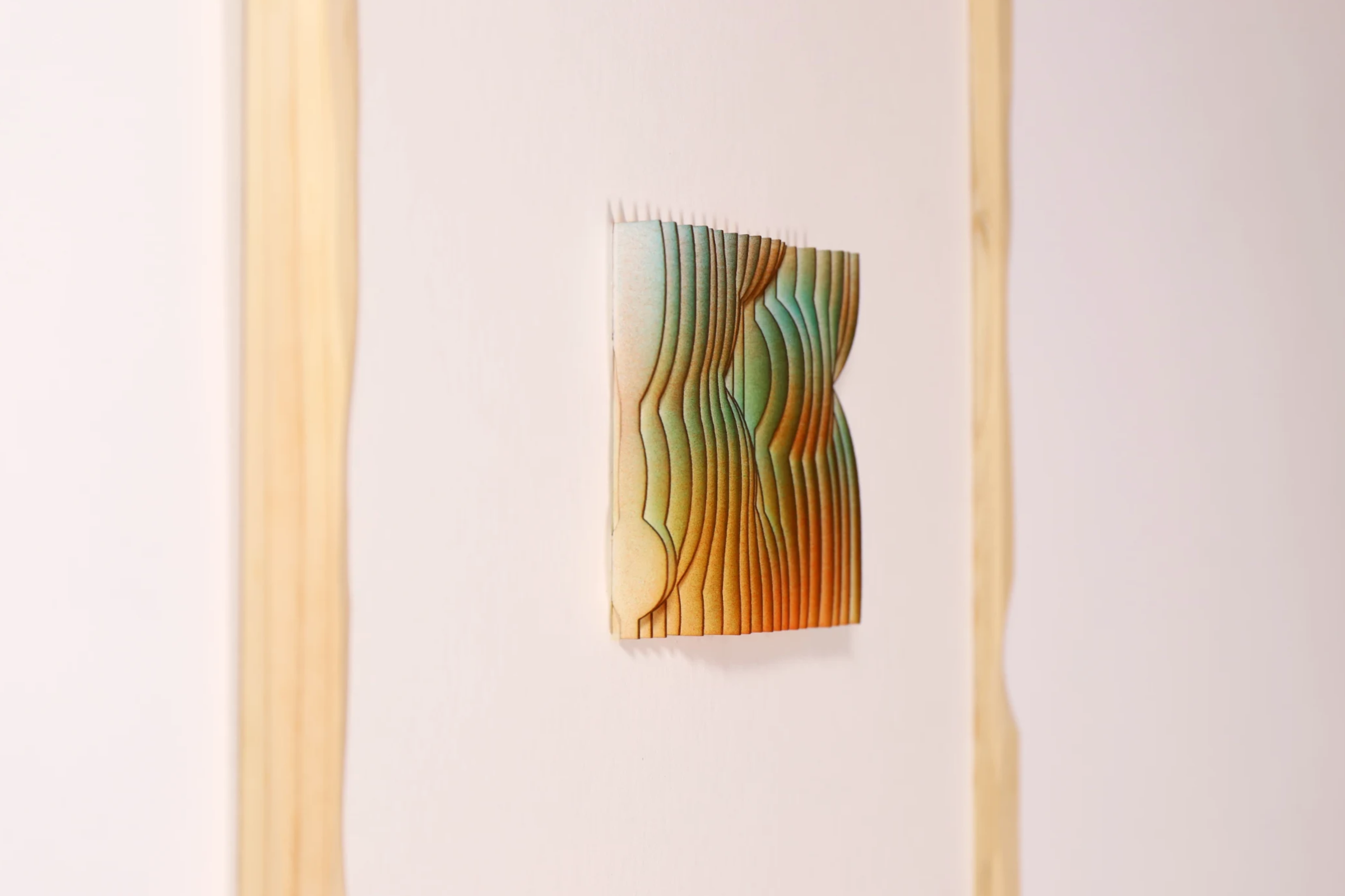 Exploration in Slices 7, a sculptural paper artwork