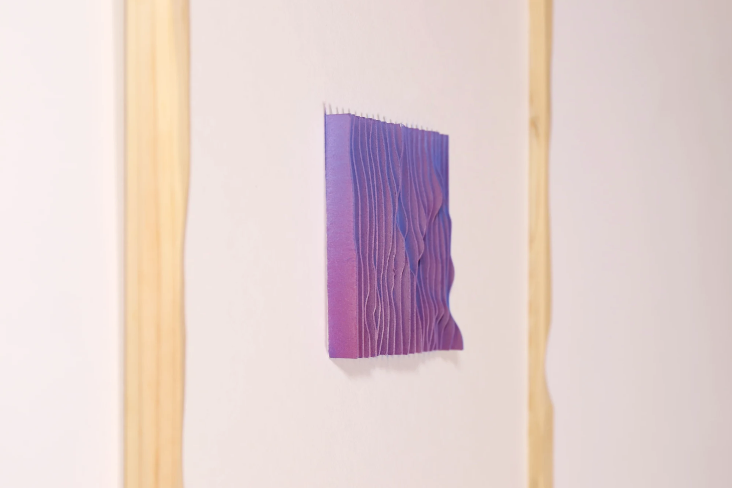 Exploration in Slices 9, a sculptural paper artwork