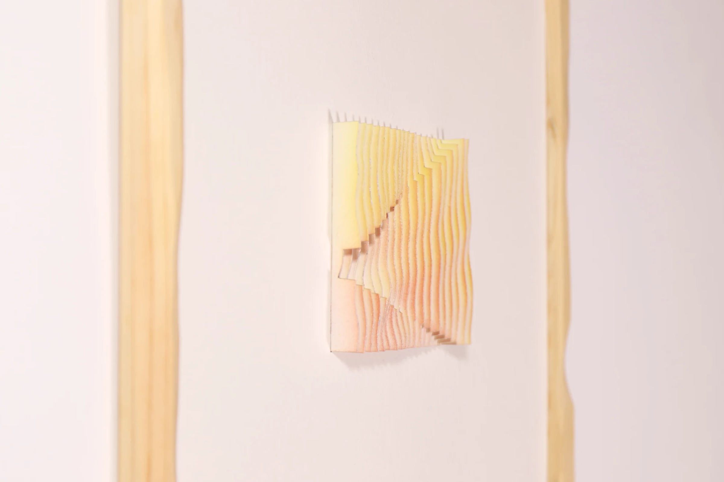 Exploration in Slices 10, a sculptural paper artwork