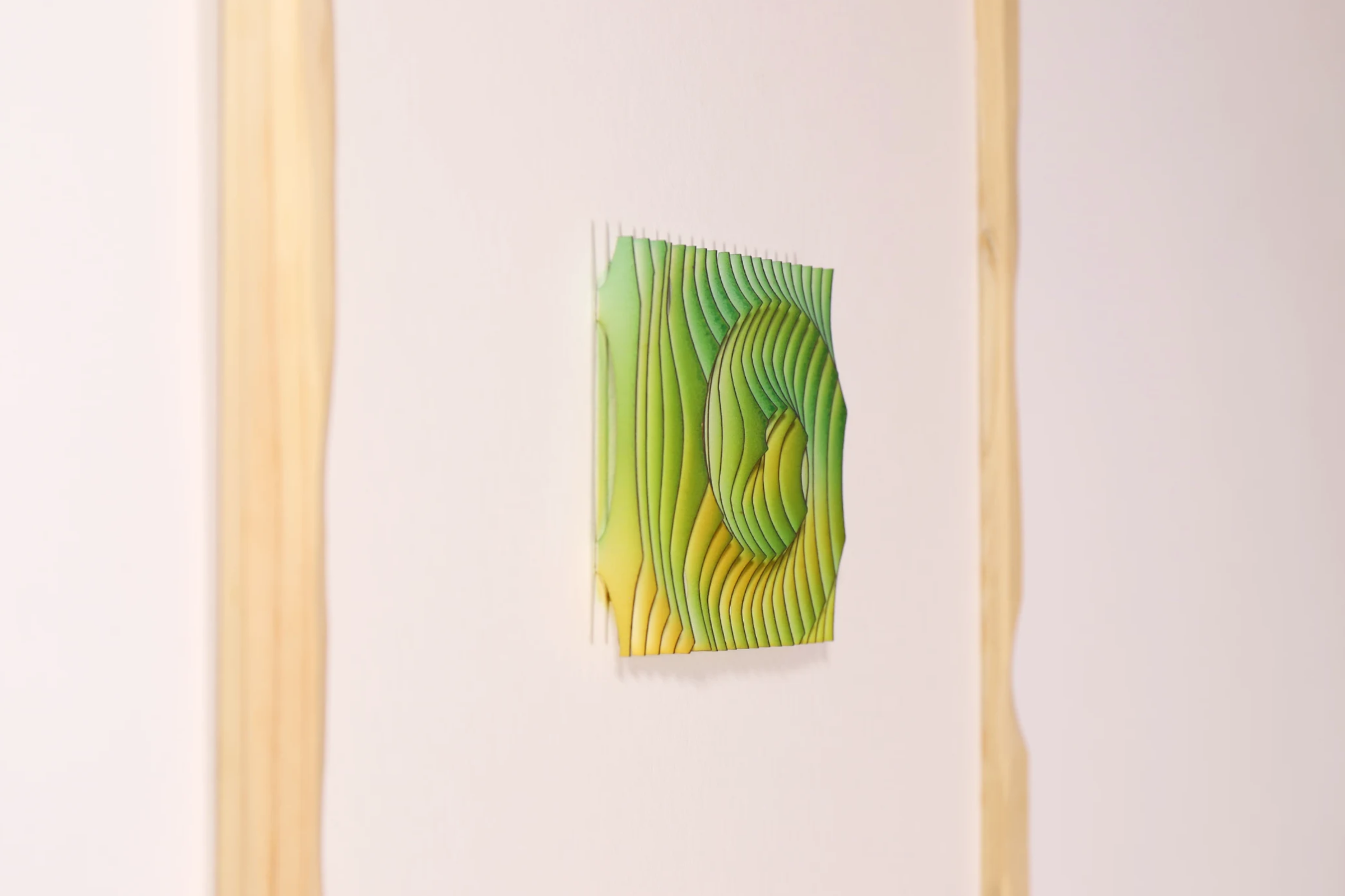 Exploration in Slices 11, a sculptural paper artwork
