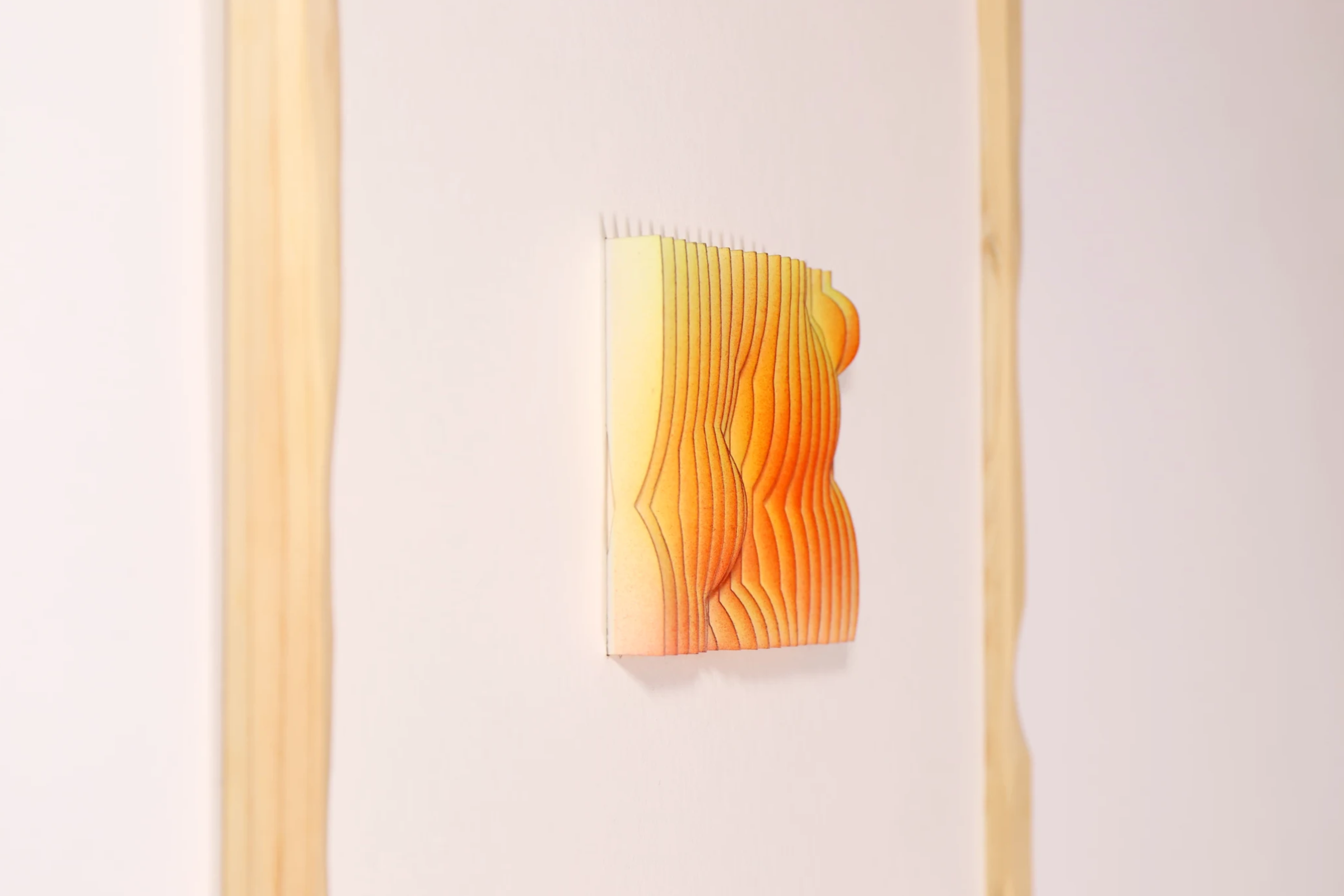 Exploration in Slices 12, a sculptural paper artwork
