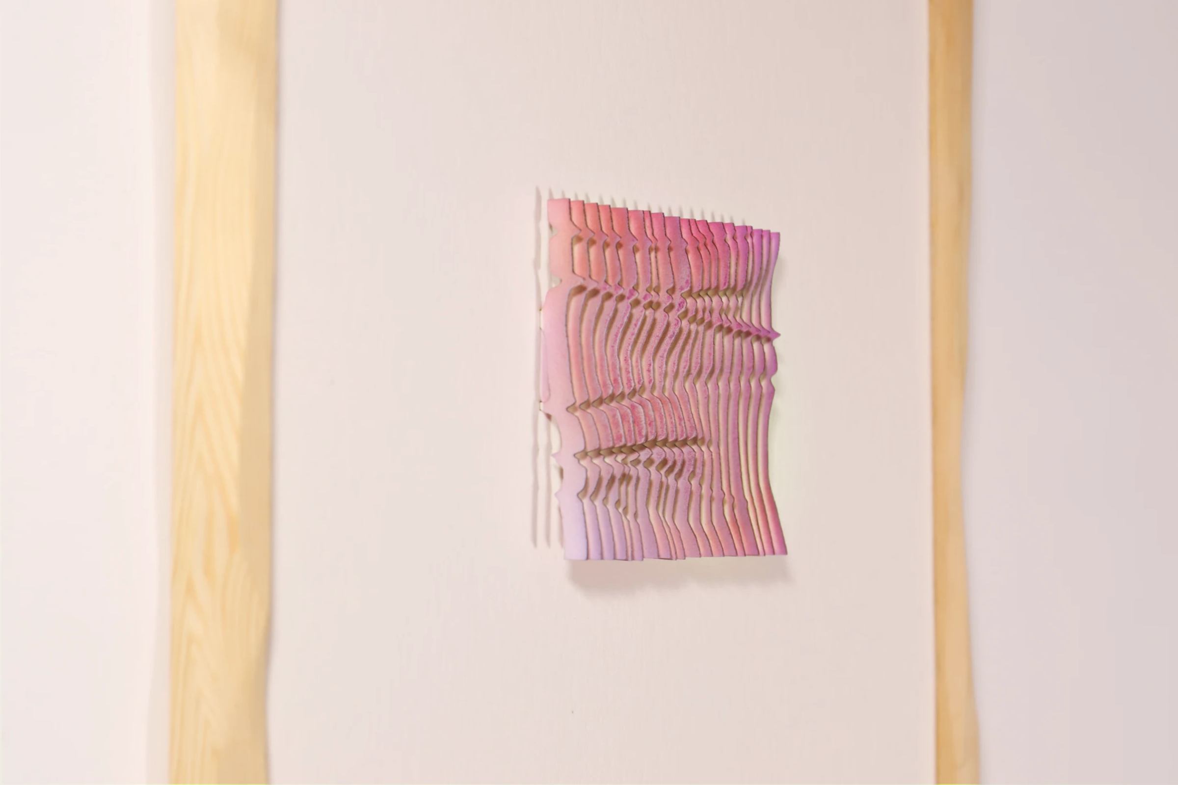 Exploration in Slices 13, a sculptural paper artwork