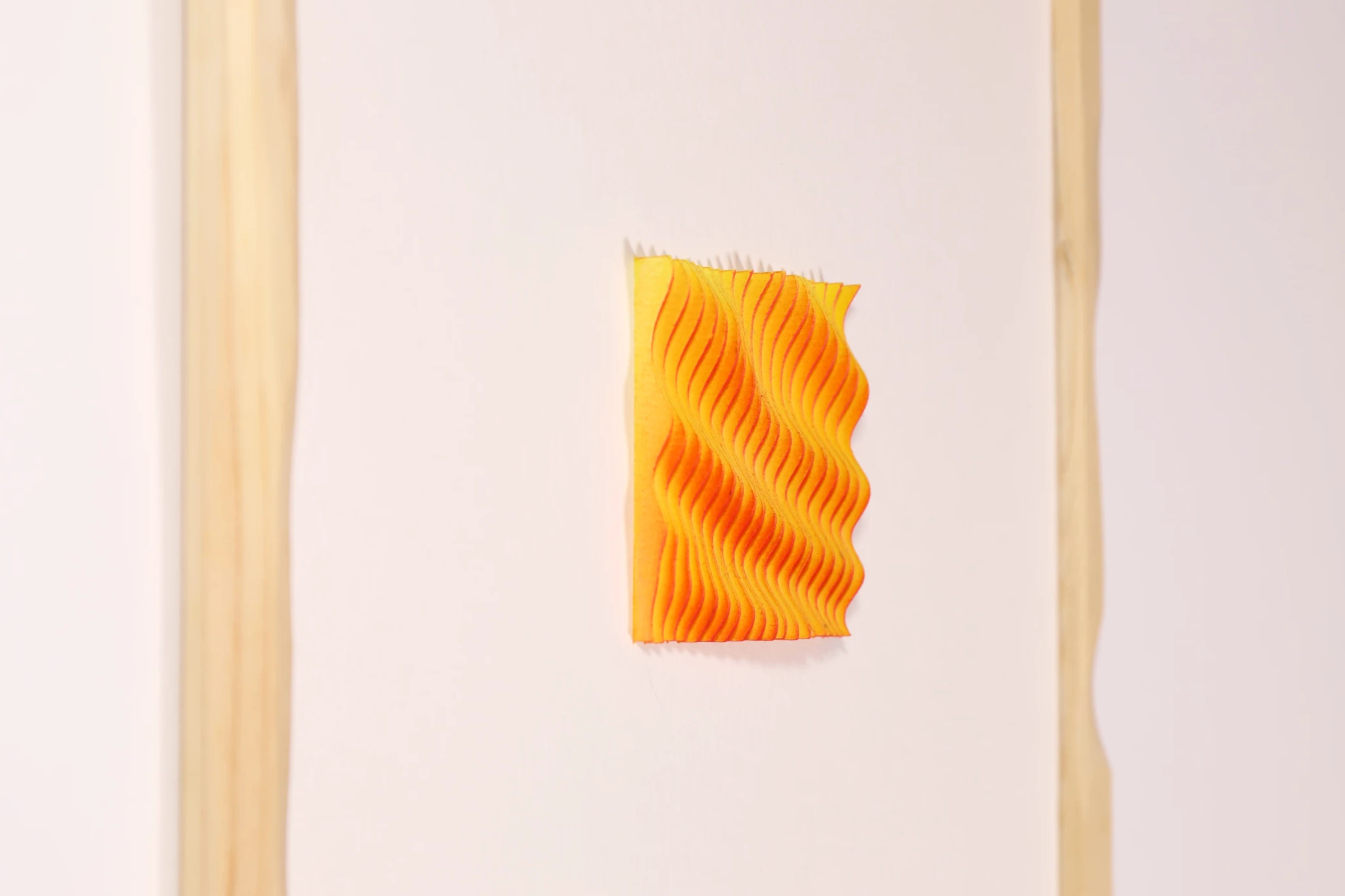 Exploration in Slices 15, a sculptural paper artwork